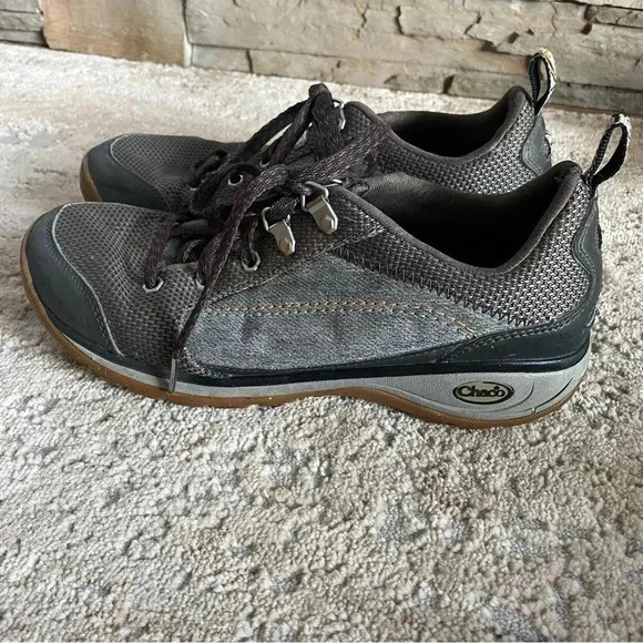 Chaco Kanarra Walking Hiking Outdoors Sneakers Gray Lace Up: 7A - Picture 3 of 13